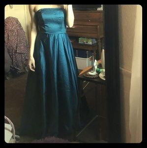 Dark Teal A-Line Formal Gown